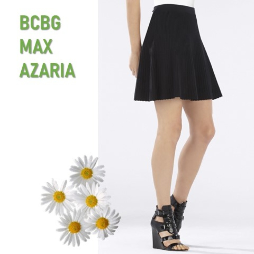 BCBG MAX AZARIA Kelli Ottoman A-Line Skirt